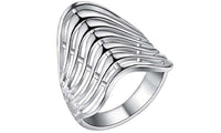 Trendy Unique Design Silver Plated Ring (6,7,8)