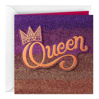 Mahogany Valentines Day Card for Wife (Queen) - sparklingselections