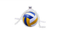 Volleyball Pendant Necklace - sparklingselections