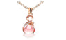 Charm Crystal Stone Water drop Shape Pendant Necklace