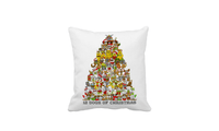Squirrel Cute Dog Christmas Tree Print  Decorative Throw Cushion Covers - sparklingselections