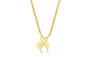 Gorgeous Tale Heart Flamingo Pendant Necklace