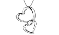 Double Heart Loving Pendant Necklace For Women