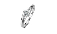 Classical Silver Color Cubic Zirconia Engagement Ring(6,7,8)