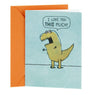 Funny Love Valentines Day Card (T Rex Arms)