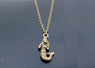 Zinc Alloy Retro Mermaid Pendant Necklace