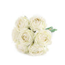 Artificial Flowers Fake Silk Rose Plants Decor for Home Garden Wedding Party Decor Decoration (White)