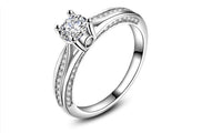 Cubic Zircon 4 Claws Engagement/Wedding Ring (6)