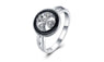 New Silver Plated Flower Shape Nickle Free Ring (7)