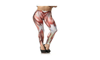 Unique Red  Muscle Printed Women Leggings - sparklingselections
