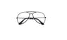 Fashion Retro Frame Aviator Clear Sunglasses