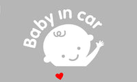 Carefully Baby In Car Moral Sticker for Cars 