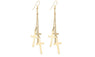 Three Crosses Shape Dangle Long Goddess Earrings For Women
