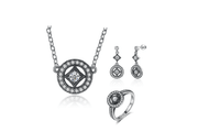 Party Wear Sterling Silver Jewellery Sets For Women - sparklingselections