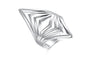 Fashion Geometric Shape Silver Plated Ring