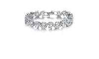 Silver Color Blue Crystal Stone Bracelets & Bangles - sparklingselections
