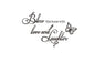 Bless This Home Love Laughter Words Butterfly DIY Wall Decal