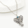 Bohemian Turquoise Elephant Pendant Necklace Women's Fashion Engagement Wedding Casual Necklace Jewelry