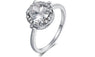 Round Crystal Cubic Zirconia Ring For Women (7,8,9)