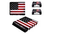 USA Flag PS4 Slim Sticker Skin Protective Skin - sparklingselections