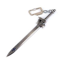Anime Sword Chain Black Kirito Keychain Keyring Pendant Cosplay Jewelry - sparklingselections