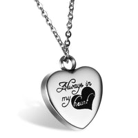 Women's Always in My Heart Stainless Steel Necklace Pendant Locket - sparklingselections