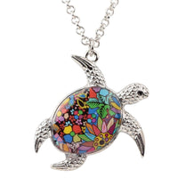 Fashion Ocean Animal Sea Turtle Metal Necklace Women Jewelry Gift - sparklingselections