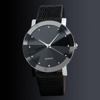 New Stylish Leather Watch Bands for Men's Sports PU Leather Strap Quartz Wristwatch - sparklingselections