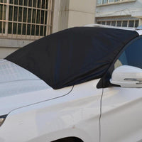 Magnet Windshield Silver Black Snow Sunshade Protector Car Front Cover - sparklingselections