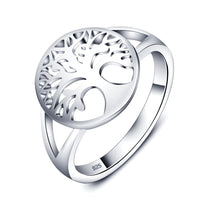 Women Fashion Classic Tree of Life Silver Cute Rings - sparklingselections