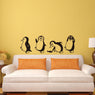 Home Decor Cute Black White Penguin Removable Wall Stickers
