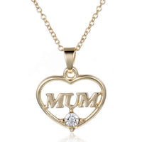 Women Lady Elegant Simple Mother's Day Lovely Gift Pendant Necklace - sparklingselections