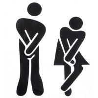 New Funny Toilet Sign Vinyl Wall Decal Shop Office Home Door Stickers - sparklingselections