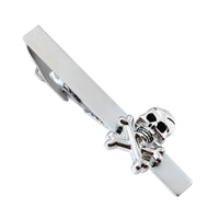 Fashion Men Designer Skull Tie Clip Silver Color Tie Pin Gift Accessories - sparklingselections