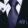 Men Woven Business Silk Tie Formal Wedding Necktie Set Gift