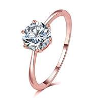 Women's CZ Zircon Stone Bridal Wedding Ring - sparklingselections