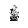 Creative Coffee Wall Decals For Cafe Restaurant Decoration