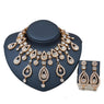 New Austrian Crystal Wedding Rhinestone Necklace and Earrings
