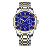 Men Sports Luxury Brand Chronograph Full Steel Wristwatch