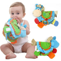 Newborn Donkey Animal Cloth Rattles Teether Toys Toddlers Learning Toys - sparklingselections