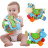 Newborn Donkey Animal Cloth Rattles Teether Toys Toddlers Learning Toys