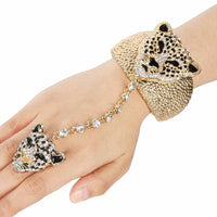 New Luxury Animal Austrian Crystal Bracelet Ring Set Jewelry Gift - sparklingselections