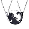 Halloween Matching Cat Couple Necklaces Pendants For Men and Women