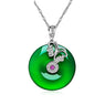 Women's Fashion New Blessing Green Crystal  Butterfly Necklaces Pendant