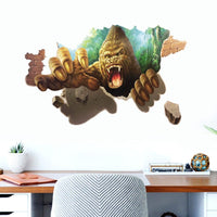 Home Baby Living Room Wild 3D Animal PVC Wall Sticker Wallpaper - sparklingselections