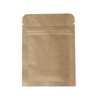 Special Offer Wholesale Ziplock Storage Kraft Paper Flat Bag Pouch 100pc - sparklingselections