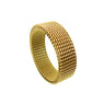 New Stainless Steel Mesh Web Round Luxury Net Finger Ring