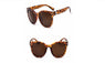 Fashion Multicolor Oversized Rivets Area Mercury Mirror Sunglasses