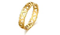 Hollow Beautiful Pattern Fashion Stainless Steel Ring(7,8,9)