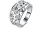 Silver Plated Flower Shape Ring (7,8)